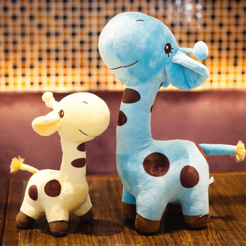 Birthday Gift Stuffed Animal Dolls Cute Plush Giraffe Doll Baby Kids Toy 