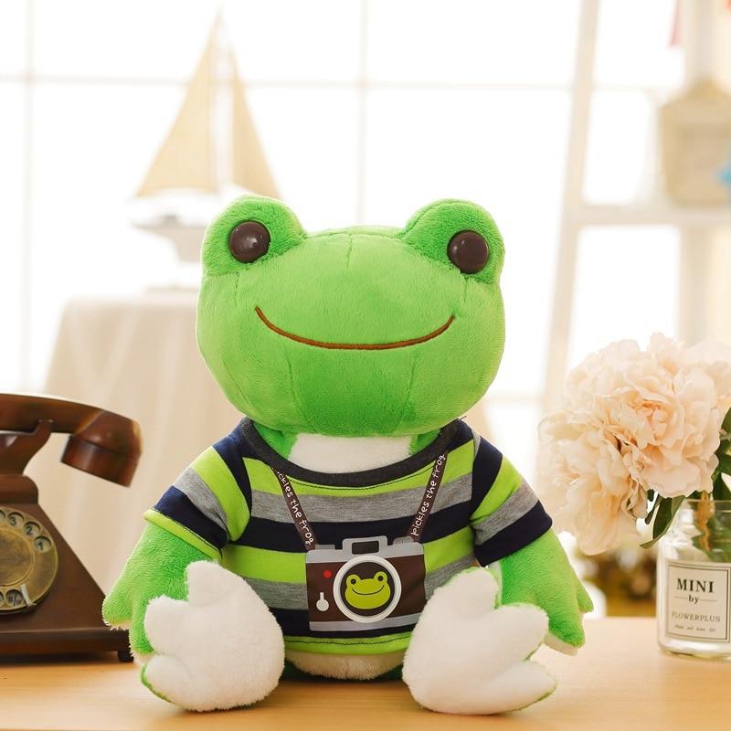 cute frog plush with clothes