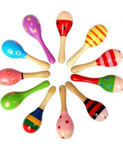 Baby Wooden Rattle Sand Hammer Musical Toy - Grandma's Gift Shop