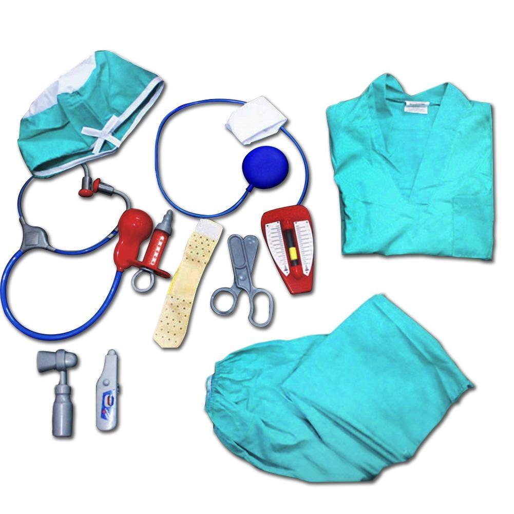 Doctor Dress Up Costume with 11 Pcs Accessories Play Set - Grandma's ...