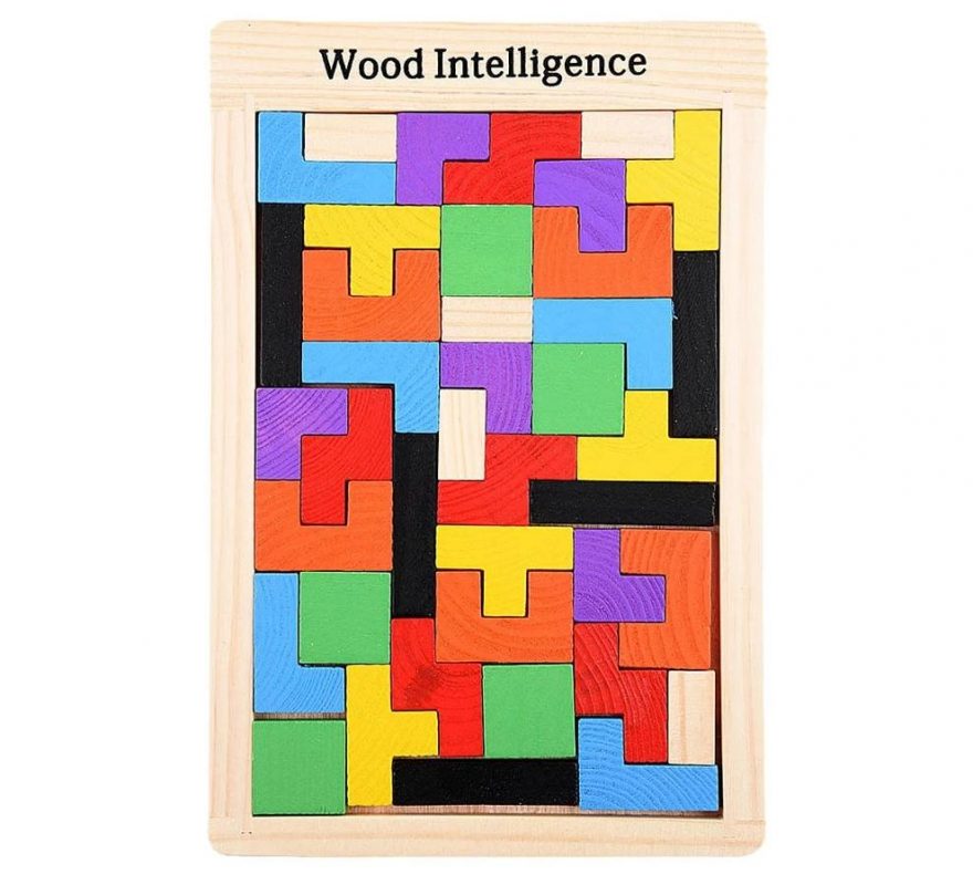 Wooden Learning colorful 3D Puzzle – Grandma's Gift Shop