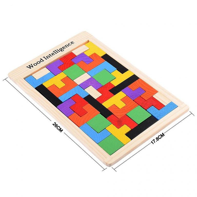 Wooden Learning colorful 3D Puzzle – Grandma's Gift Shop