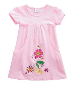 Girls-Short-Sleeve-Dress-Kids-Children-s-Wear-Dress-Summer-New-Embroidery-Picture-Cotton-Belt-Pocket.jpg
