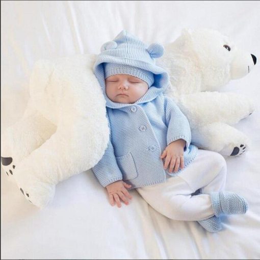 Baby Pillow Polar Bear Plush Stuffed Toy - Grandma's Gift Shop
