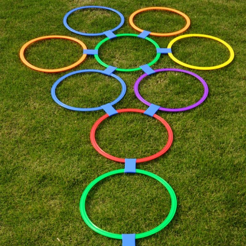 Outdoor Kids Funny Physical Training Sport Toys Lattice Jump Ring