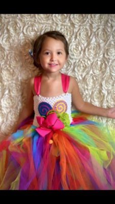 Sweet Rainbow Candy Girls Tutu Dress photo review