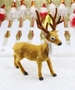 Cute Felt Wooden Elk Christmas Tree Decorations Hanging Pendant Deer ...