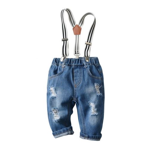 Newborn Baby Boy Denim Romper Clothes - Image 4