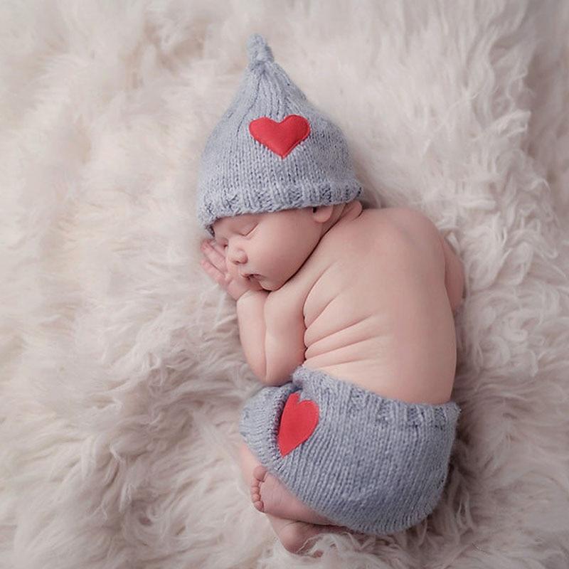 Newborn Baby Boy Girl Photo Shoot Props Outfits Crochet Knit Cute