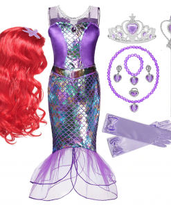 Mermaid Princess Girl Dress Cosplay Costumes