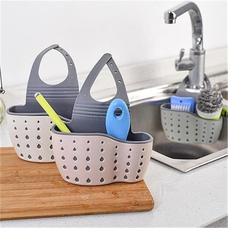 Kitchen Sponge Drain Holder, Toilet Soap Shelf Organizer