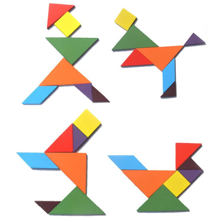 Wooden Tangram 7 Piece Jigsaw Puzzle Toys - Grandma's Gift Shop