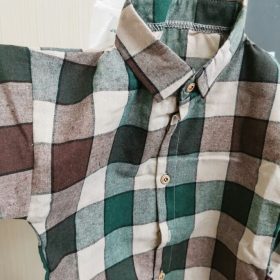 2 Pcs Spring Autumn Cotton Plaid Shirt+Pants 0 to 5 Years photo review