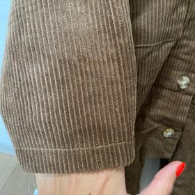 Turn-Down Collar Fur Lining  Corduroy Rompers photo review