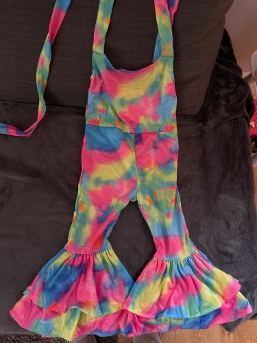 Tie-Dye Sleeveless Flare Jumpsuit photo review