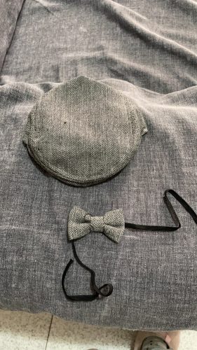 Beanie Cap Bow Tie Set photo review