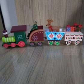 Wooden Train Christmas Ornament photo review
