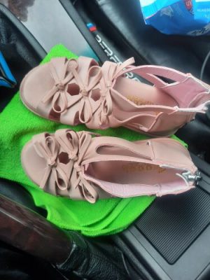 Girls Hollow Out Wrap Sandals photo review