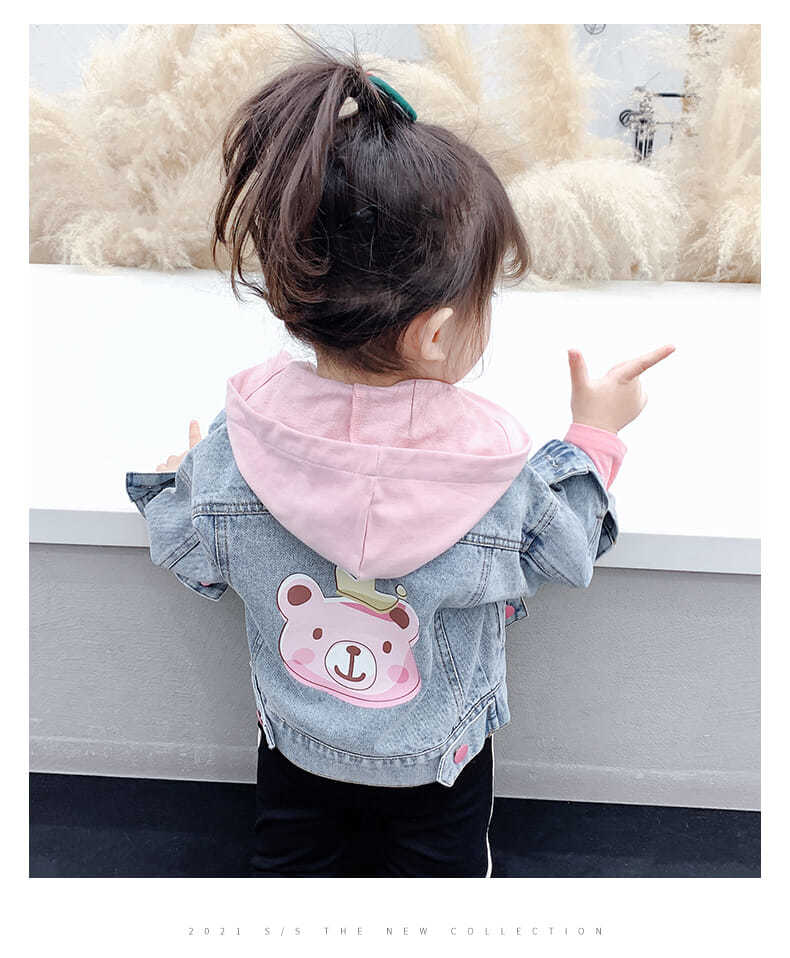 Toddler × Loveshackfancy Floral Icon Denim Jacket by Gap Pink Large Soft Floral Size 5 Yrs