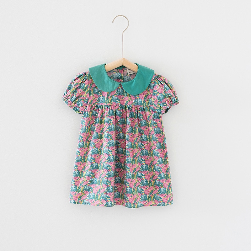 Puff Sleeve Cute Girls Dress - Grandma's Gift Shop