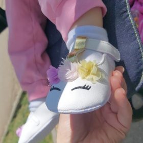 Baby Girls Flower Unicorn First walkers photo review