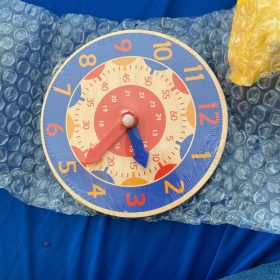 Colorful Montessori Wooden Clock Toys photo review