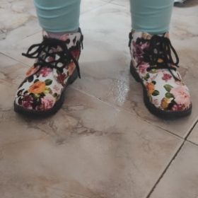 Kids Floral Soft Bottom Martin Boot photo review