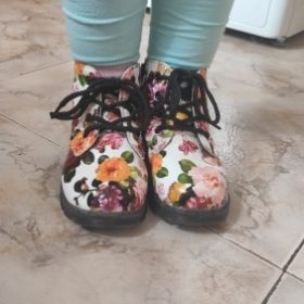 Kids Floral Soft Bottom Martin Boot photo review