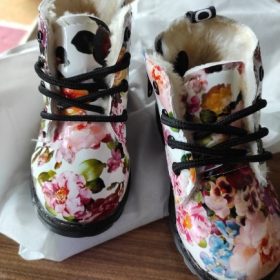 Kids Floral Soft Bottom Martin Boot photo review