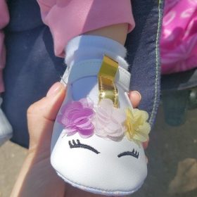 Baby Girls Flower Unicorn First walkers photo review