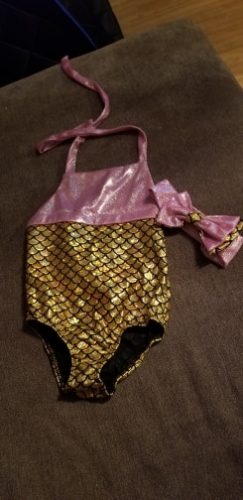 Sleeveless Halter Baby Swimsuit photo review