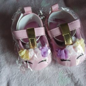 Baby Girls Flower Unicorn First walkers photo review