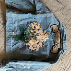 Girls Floral Denim Jacket photo review