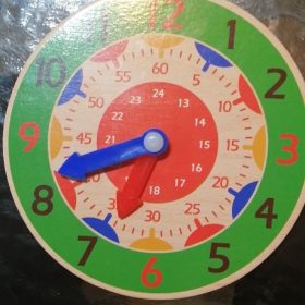 Colorful Montessori Wooden Clock Toys photo review