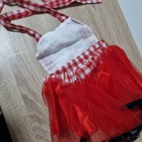 Baby Girl Hooded Red Costume Dress photo review