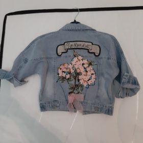 Girls Floral Denim Jacket photo review