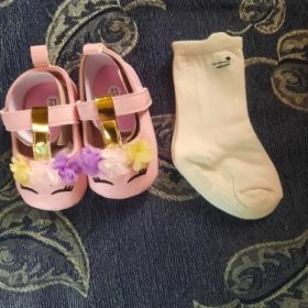 Baby Girls Flower Unicorn First walkers photo review