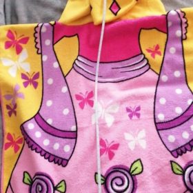 Cartoon Print Hooded Bathrobe Towel photo review