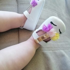 Baby Girls Flower Unicorn First walkers photo review