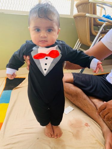 Baby Boy Bow Tie Gentleman Jumpsuit photo review
