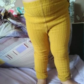 Girls Elastic Ribbed Leggings photo review