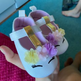 Baby Girls Flower Unicorn First walkers photo review