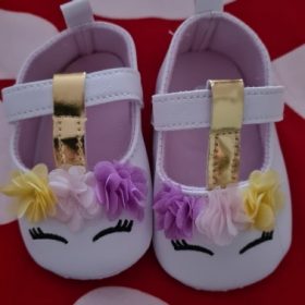 Baby Girls Flower Unicorn First walkers photo review