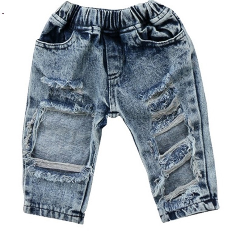 Kids Casual Ripped Jeans - Grandma's Gift Shop