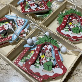 Wooden Christmas Pendant Ornaments photo review