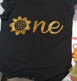 3Pcs Baby Girl Sunflower Style Outfit Set photo review