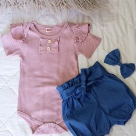 3 Pcs Baby Girls Summer Outfit Set photo review