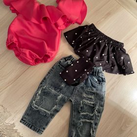 Kids Casual Ripped Jeans photo review
