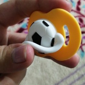 Soft Football Silicone Pacifier photo review