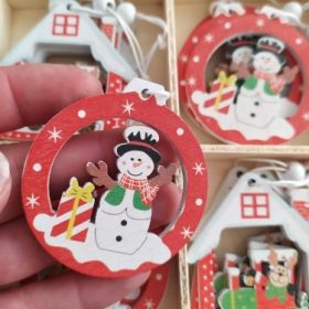 Wooden Christmas Pendant Ornaments photo review